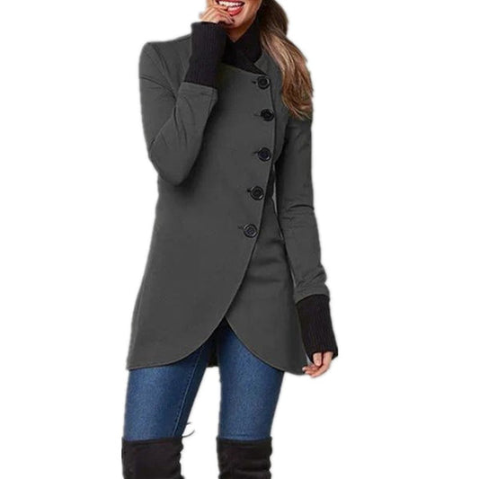 Damen Zwischenjacke mit asymmetrischem Verschluss – Isabella