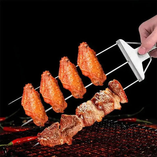 Grillspieß-Set mit Abstreifer (3er-Set) Zorenza