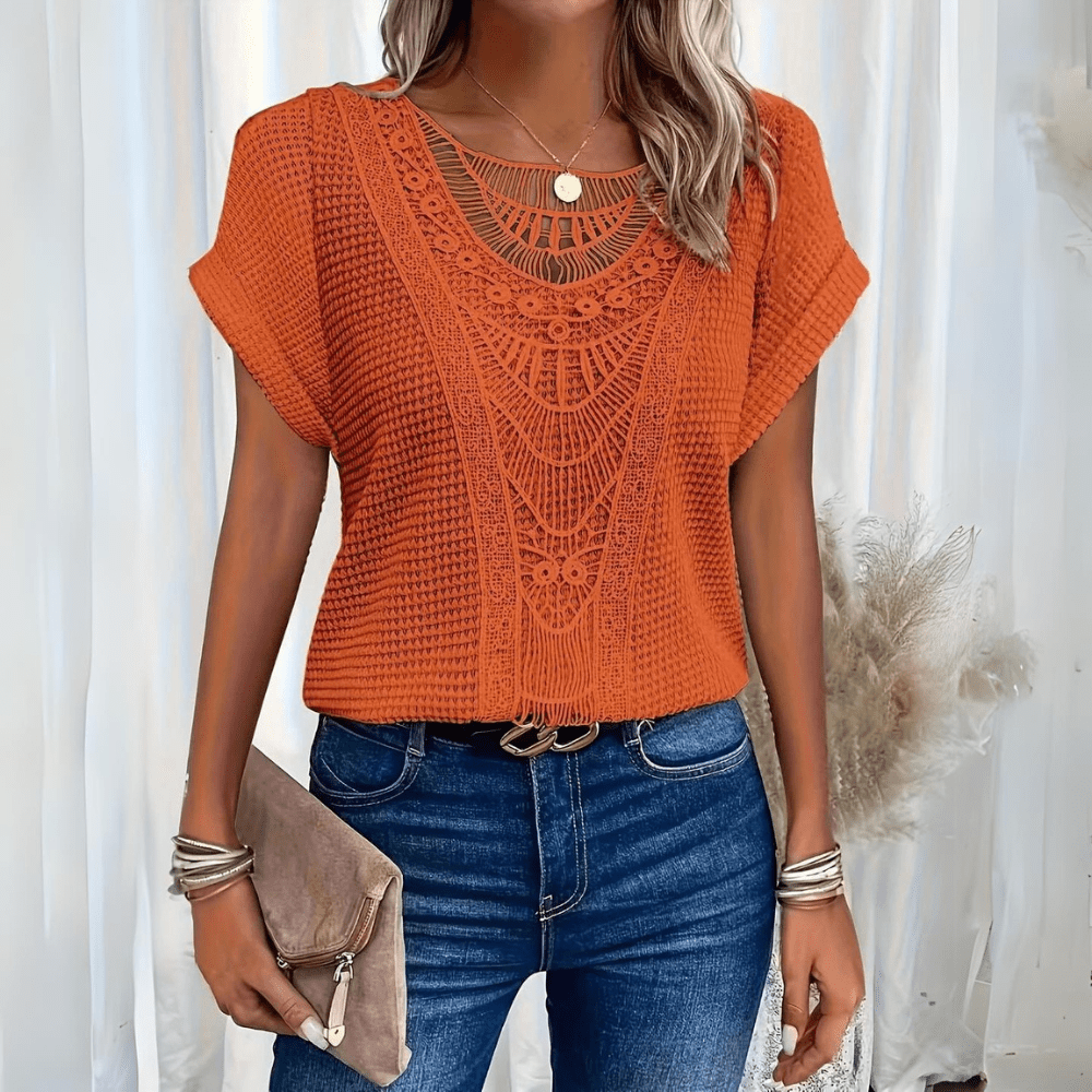 Duval Paris™ | Top bohème chic ajouré