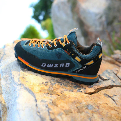 Men's Waterproof Hiking Boots - Lace-Up - Non-Slip Grip