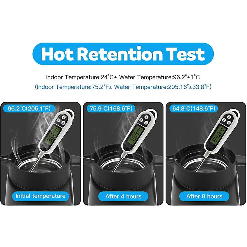 ThermoBrew Isolierkanne | Roestvrij staal 304 | Dubbelwandig & Vakuumisolerend | 6u Warm / 12u Koud | 0,5 L