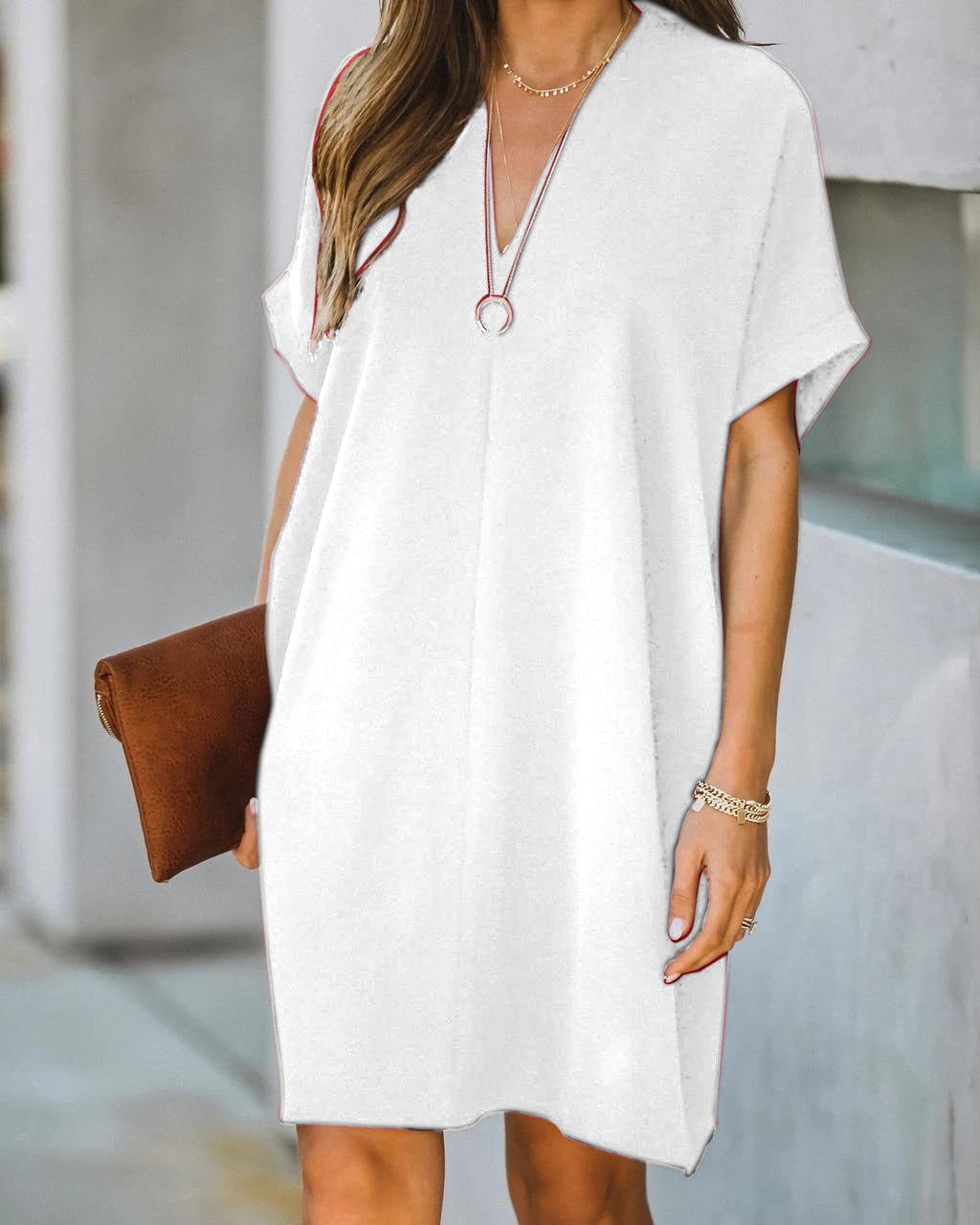 LowriDress I Jurk Met V-hals Voor Dames