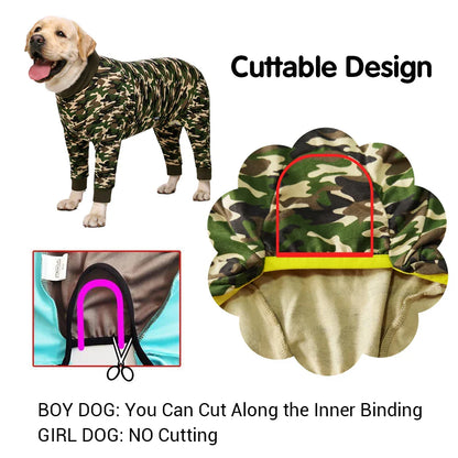 Ultra-Soft Jumpsuit - Full Belly Coverage for Medium to Large Dogs