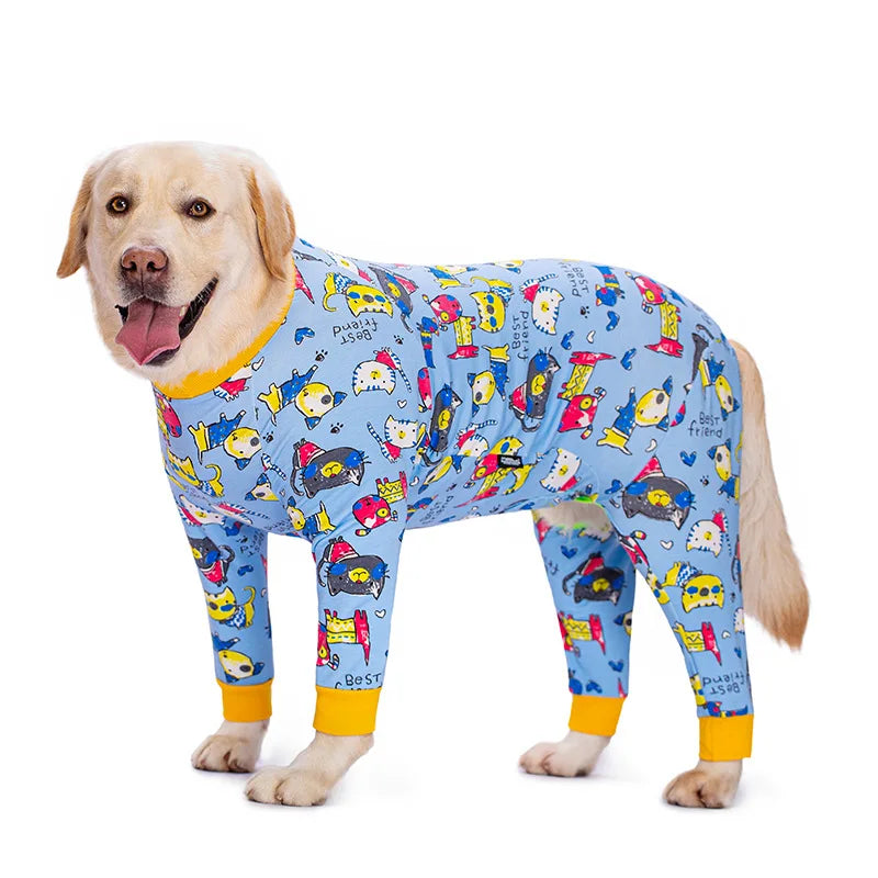 Ultra-Soft Jumpsuit - Full Belly Coverage for Medium to Large Dogs