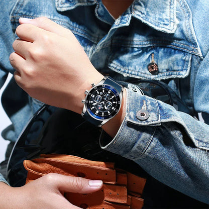 Relógio Masculino Reward VIP Luxo Cronógrafo – Aço Inoxidável, 30M à Prova d’Água [ QUEIMA DE ESTOQUE ]