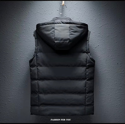 Bodywarmer Vest Heren Capuchon Gewatteerde