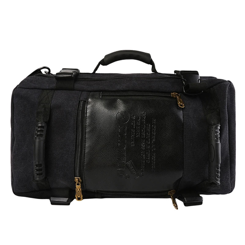 Journeyman Duffel Backpack – Waterproof, Spacious,  Timeless Appeal. Made with Leather  Canvas: Made for Adventures in the Forest, Beach, Airport,  Streets
