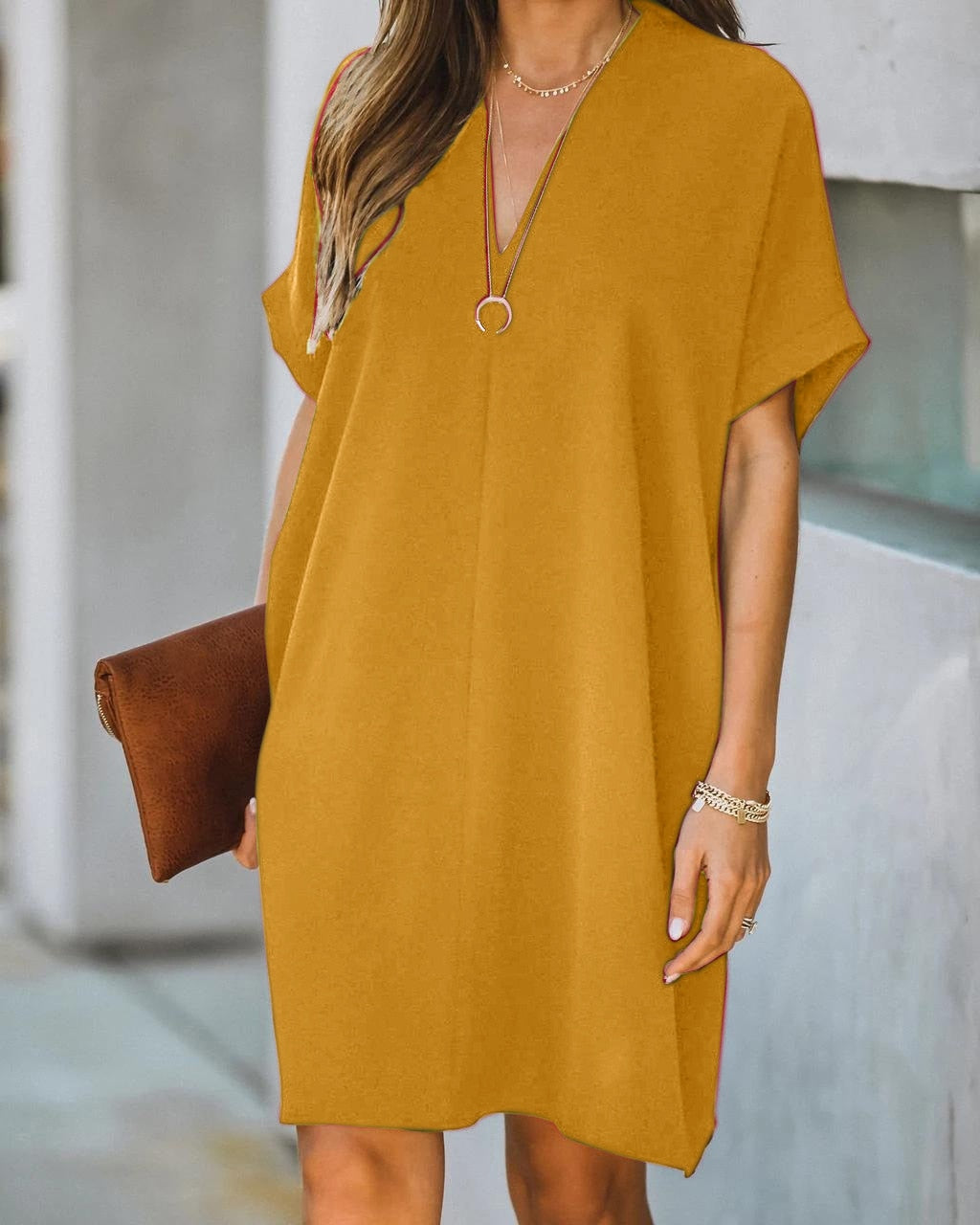LowriDress I Jurk Met V-hals Voor Dames