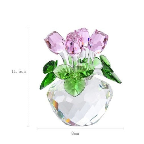 ArtZ® Crystal Rose Figurine