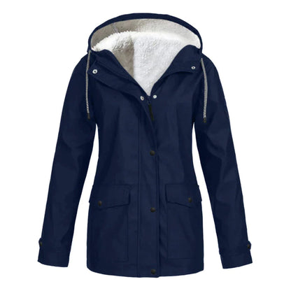 Regenjacke mit Teddyfutter