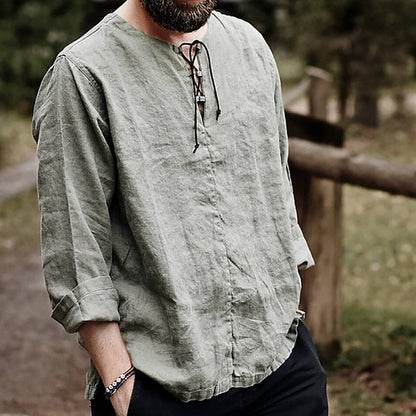 Cael Ren. – Lightweight Men’s Linen Blouse & T-Shirt for Summer Style
