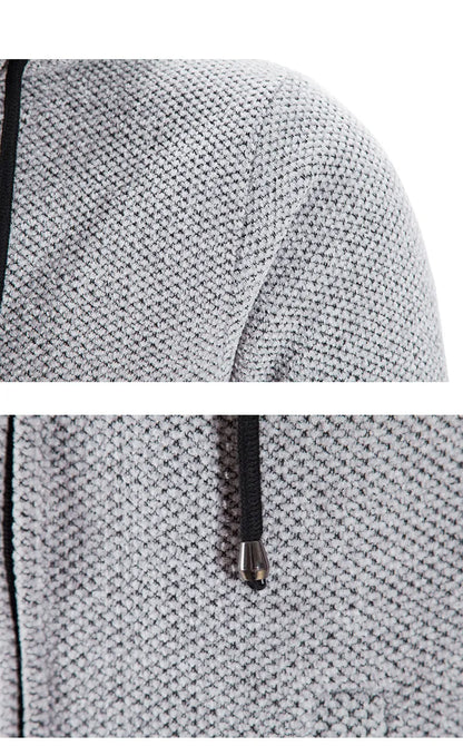 Middenlange Wollen Hoodie voor Heren - Luca