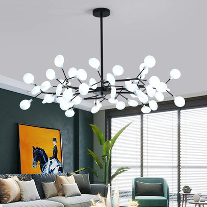 Modern Nordic gorgeous LED chandelier ceiling lamp for living room bedroom golden 54-head G9 bulb indoor luxury home decoration