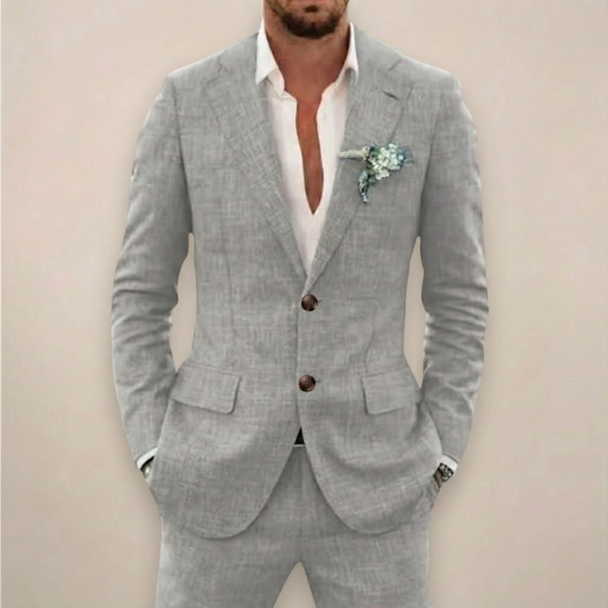 Frederick | Men Spring Notch Lapel Suit Set