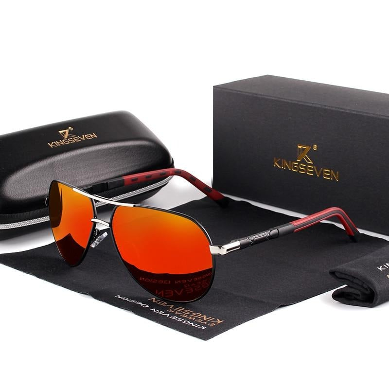 AluVision - Vintage Aluminium Sonnenbrille mit Polarisierung für Herren
