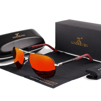 AluVision - Vintage Aluminium Sonnenbrille mit Polarisierung für Herren