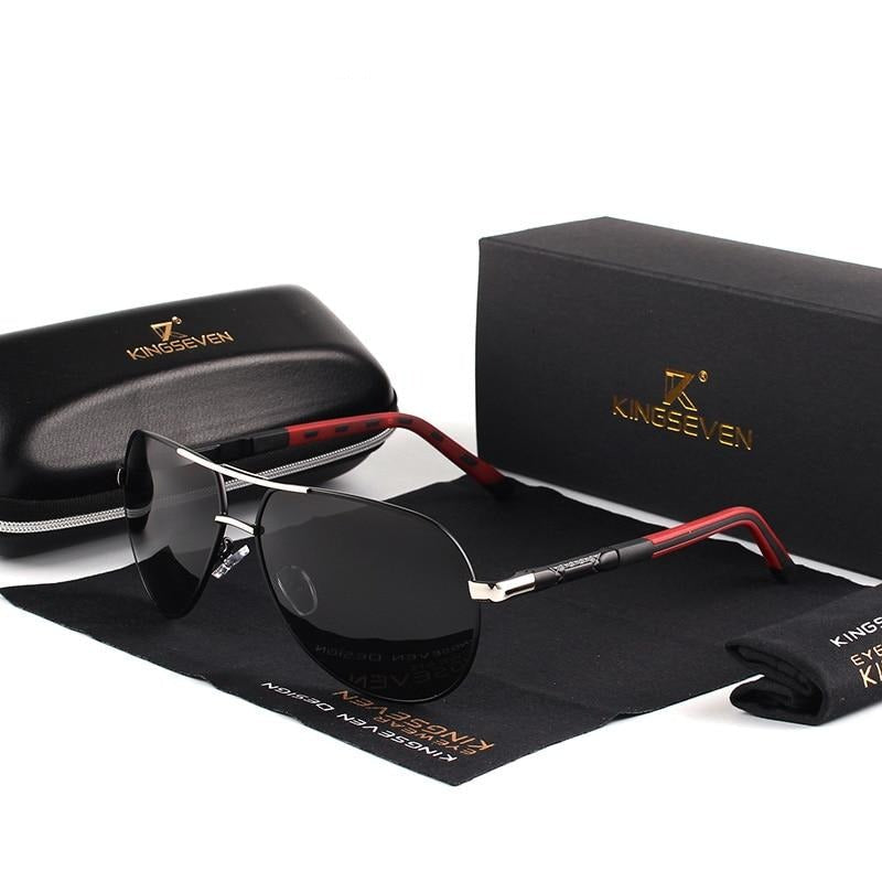 AluVision - Vintage Aluminium Sonnenbrille mit Polarisierung für Herren