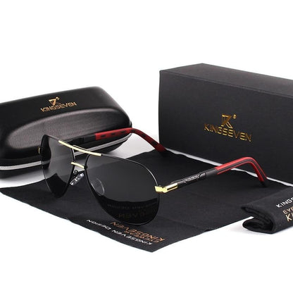 AluVision - Vintage Aluminium Sonnenbrille mit Polarisierung für Herren
