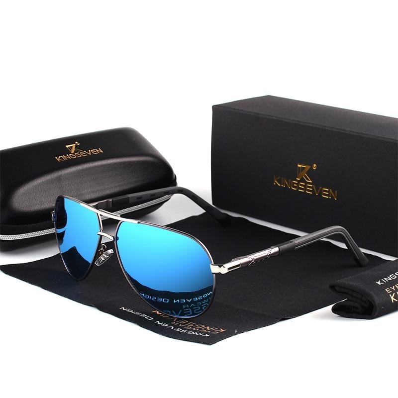 AluVision - Vintage Aluminium Sonnenbrille mit Polarisierung für Herren