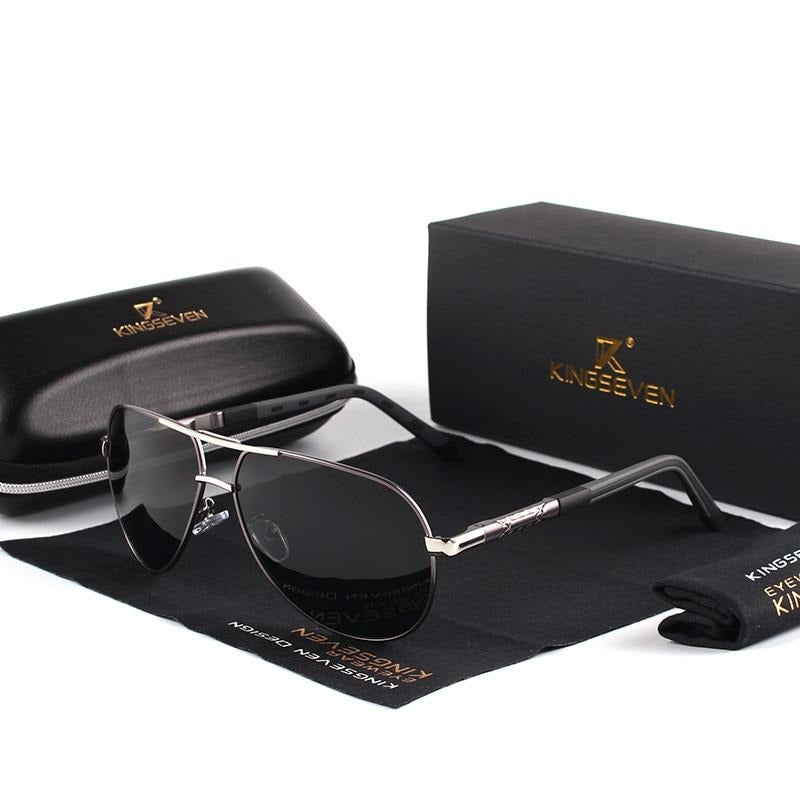 AluVision - Vintage Aluminium Sonnenbrille mit Polarisierung für Herren