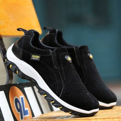 Slip-On Trainers Suede Rubber Sole Casual Shoes Spring