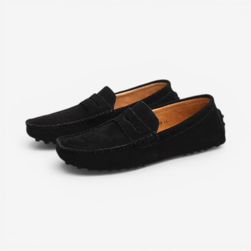 Julien – Chaussures à enfiler à bout rond Confortables au quotidien and antidérapantes