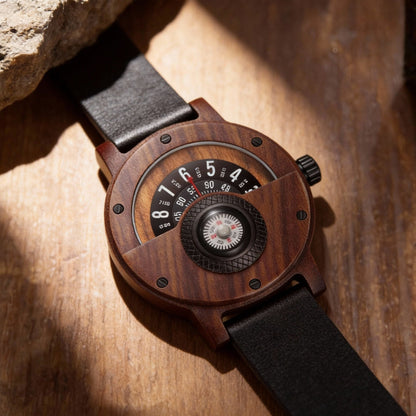 Krzysztof | Reloj Madera Artesanal Hombre Esfera Brújula