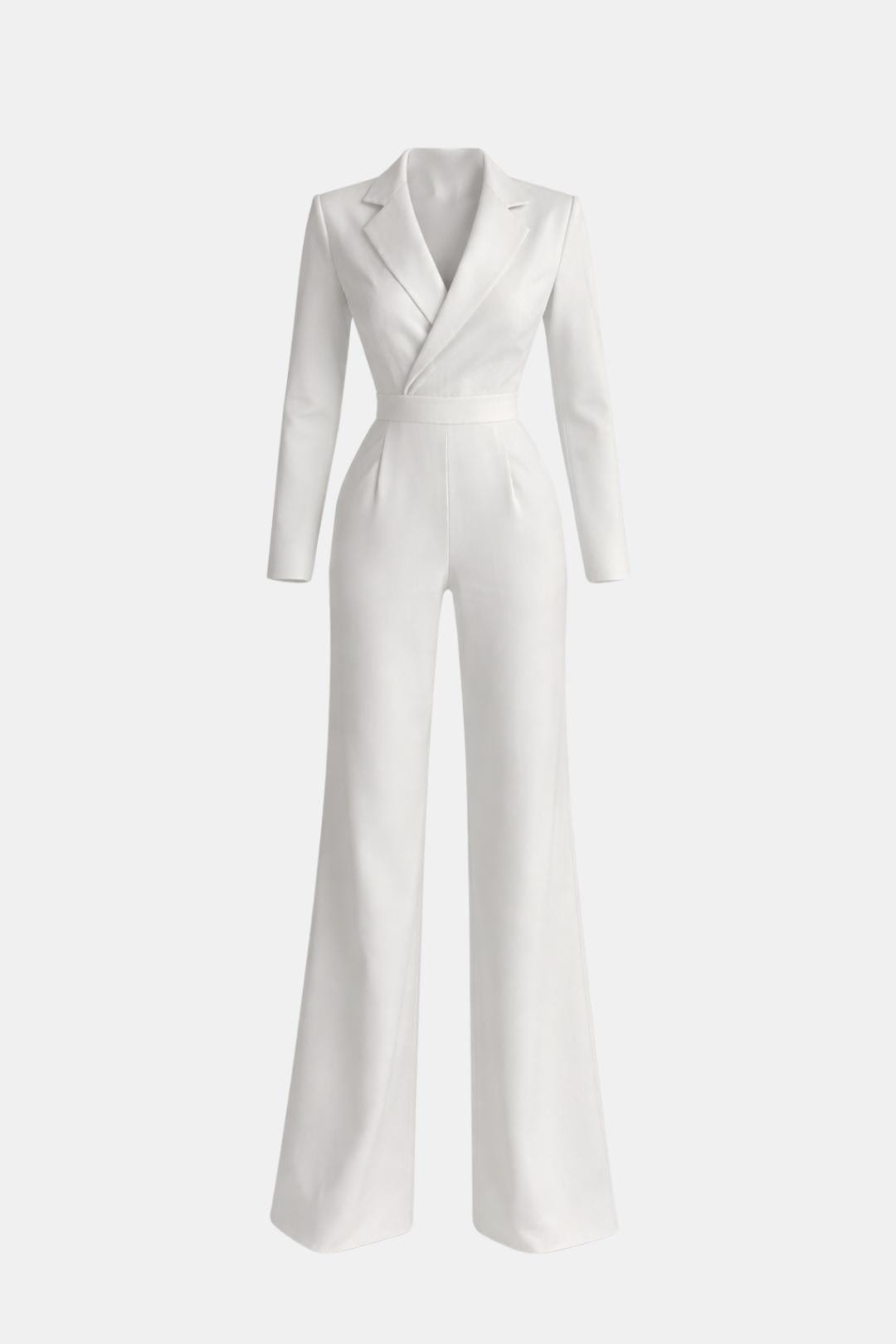 Haley – Elegant Fitted V-Neck Jumpsuit