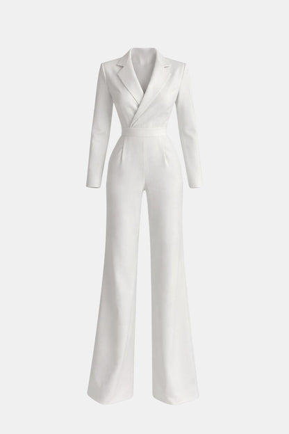 Haley – Elegant Fitted V-Neck Jumpsuit