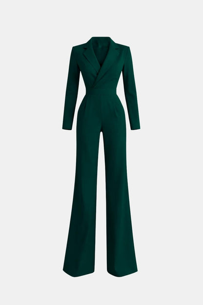 Haley – Elegant Fitted V-Neck Jumpsuit