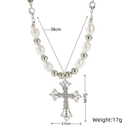 Halskette Mit Kreuzanhänger - PearlCross 