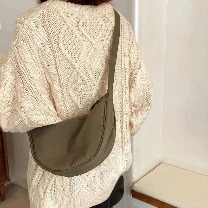 Nival - Half Moon Adjustable Strap Crossbody Bag