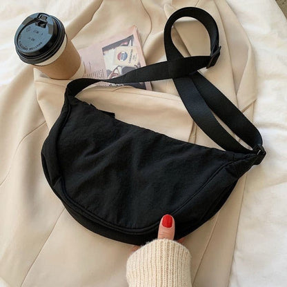 Nival - Half Moon Adjustable Strap Crossbody Bag