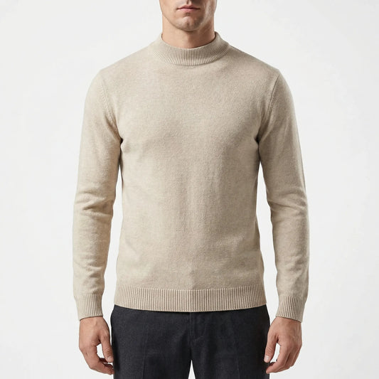 Halveron - Half Neck Knitted Pullover  Casual Everyday Wear