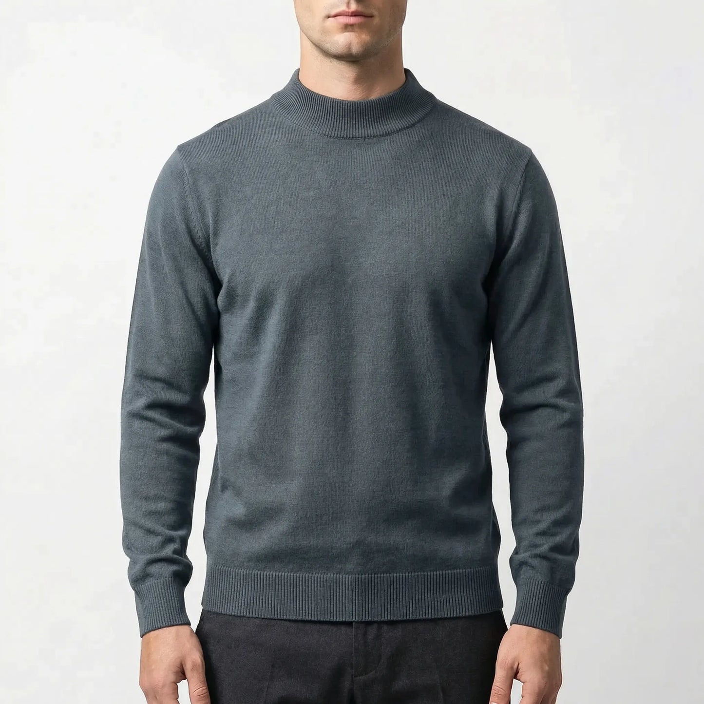 Halveron - Half Neck Knitted Pullover  Casual Everyday Wear