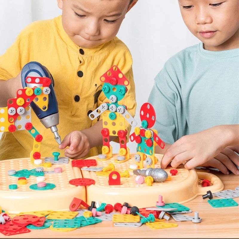 NuzzleBee HandyBox™ Montessori Bouwkoffer – Creatief & Educatief Bouwplezier