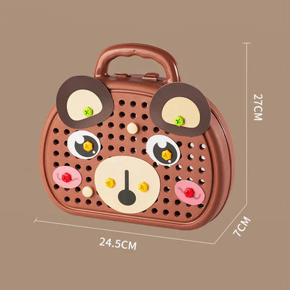 NuzzleBee HandyBox™ Montessori Bouwkoffer – Creatief & Educatief Bouwplezier