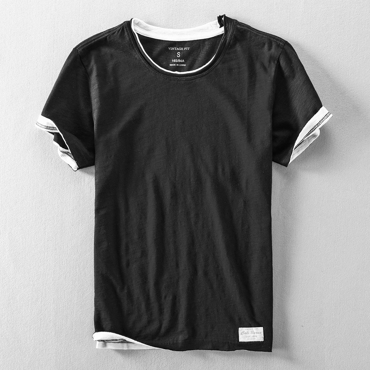 Męski T-Shirt z Krótkim Rękawem o Klasycznym Kroju | Minimalistyczny Styl