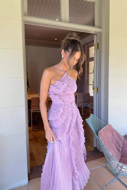 Vivian I Vestido volantes