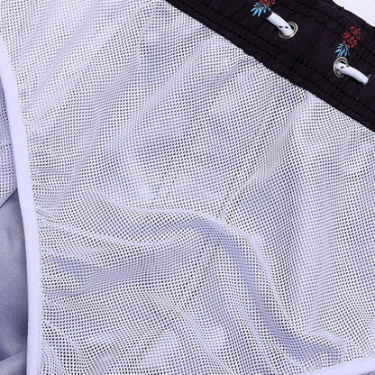 Hurtigtørrende badeshorts til mænd med farverige sommerprint