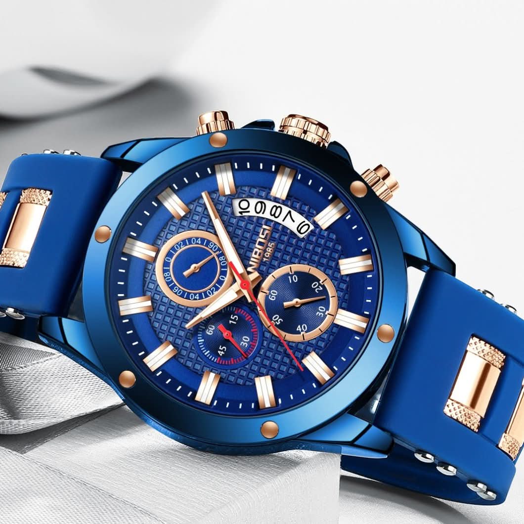 Nibosi Blauwe Nacht  - Herenhorloge