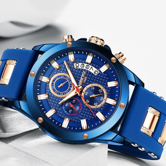 Nibosi Blauwe Nacht  - Herenhorloge