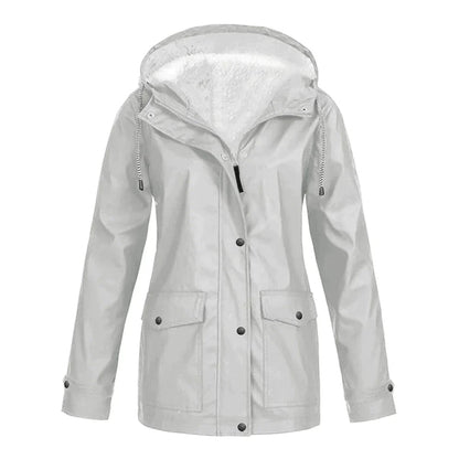 Regenjacke mit Teddyfutter