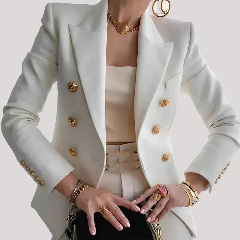 Damen Strukturierter Zweireiher Blazer | Business