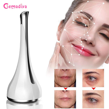 Facial Massager Magnetic Inductive Therapeutical Instrument Micro Face Lift Tighten Small Waist Dumbbell Spinner Beauty Devices
