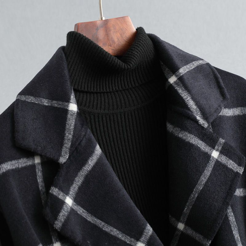 Valeria - Manteau Élégant en Laine à Carreaux