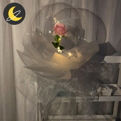 Nightly Wish Rose Balloon