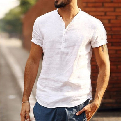 Cael Ren. – Lightweight Men’s Linen Blouse & T-Shirt for Summer Style