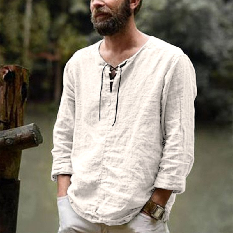 Cael Ren. – Lightweight Men’s Linen Blouse & T-Shirt for Summer Style