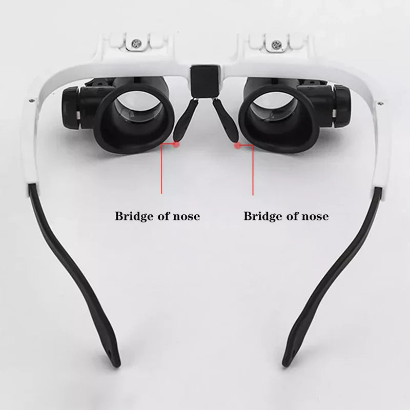 Magnifying Glasses with LED Light - 8x, 15x, 23x Options